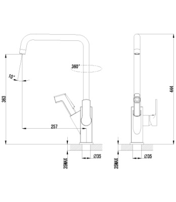 Смеситель Lemark Soul LM6003C для кухонной мойки