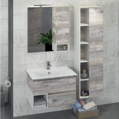 Тумба с раковиной Comforty Турин 75 4144200 Дуб бежевый