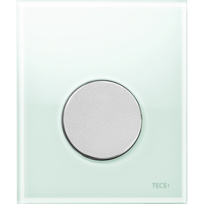 Кнопка смыва Tece Loop Urinal Glass 9242652 для писсуара Зеленая Хром матовый