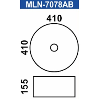 Раковина Melana 41 MLN-7078AB Черная глянцевая