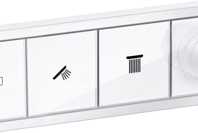 Смеситель для душа Hansgrohe RainSelect 15380700 с термостатом Белый матовый