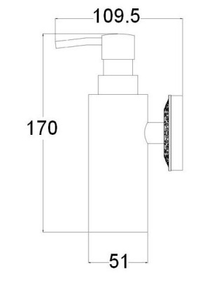 Дозатор для жидкого мыла ZorG BR AZR 16 BR Бронза