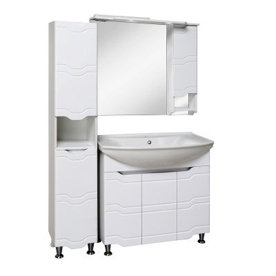 Тумба с раковиной Runo Стиль 85 Белая