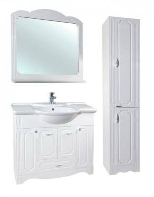 Тумба c раковиной Bellezza Кантри 105 Белая