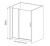 Душевая дверь в нишу Good Door Pandora WTW-120 120 профиль Хром стекло прозрачное