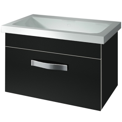 Тумба под раковину Какса-А Хилтон 70 003862 подвесная Черная