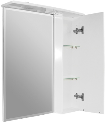 Зеркало со шкафом Mixline Кассиопея 75 R 524705 с подсветкой Белое
