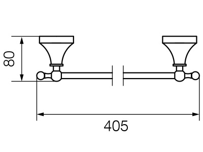 Полотенцедержатель Veragio Gialetta VR.GIL-6428.BR Бронза
