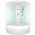 Душевая кабина Domani-Spa Vitality High 120x120 DS01V1212HWCl10 с гидромассажем профиль Белый задние стенки Белые