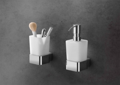 Стакан для зубных щеток Kludi E2 4997505 Хром Белый