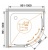 Душевой уголок Cezares Pratico R-2 100x100 PRATICO-R-2-100-P-Cr профиль Хром стекло рифленое