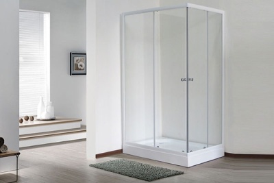 Душевой уголок Royal Bath HP 120х80 RB8120HP-T-L с поддоном профиль Белый стекло прозрачное