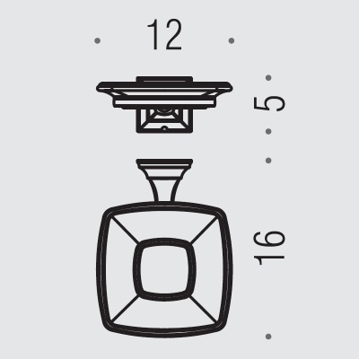 Мыльница Colombo Design Portofino B3201.bronze Бронза