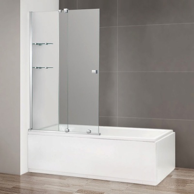 Шторка на ванну Cezares Stream VFS-11 90 профиль Хром стекло прозрачное Шторка на ванну Cezares Stream VFS-11 90 профиль Хром стекло прозрачное