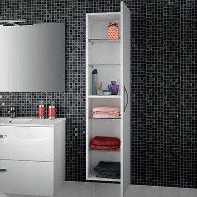 Шкаф пенал Jacob Delafon Ola 35 EB396-J5 подвесной Белый лак