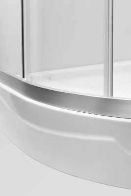 Душевой уголок AM.PM Bliss L 90x90 квадратный профиль Хром матовый стекло прозрачное