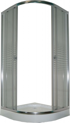 Душевой уголок Parly Z911 90х193 профиль Полированный алюминиевый стекло прозрачное