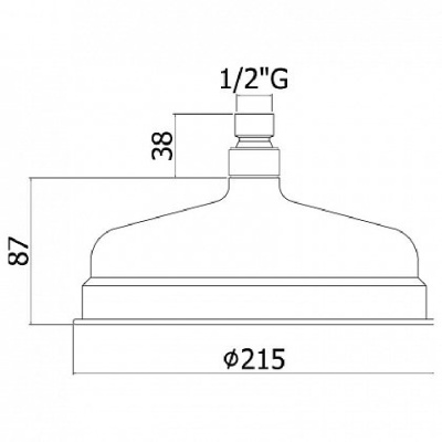 Верхний душ Paffoni Belinda ZSOF046BR/ZSOF034BR Бронза