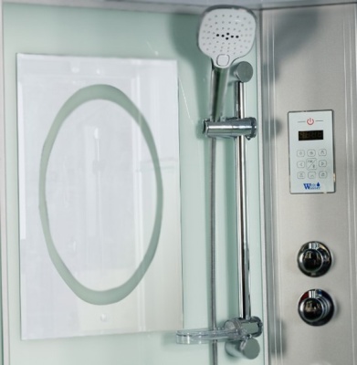 Душевая кабина WeltWasser WW500 Emmer 11015 110x110 10000003286 профиль Хром стекло прозрачное