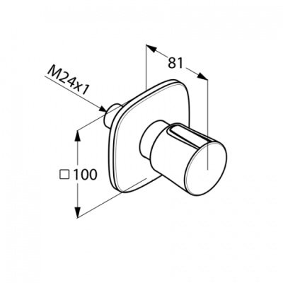 Переключатель потоков Kludi Ambienta 538460575 Хром
