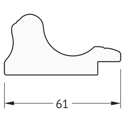 Зеркало Evoform Definite 104х54 Беленый дуб
