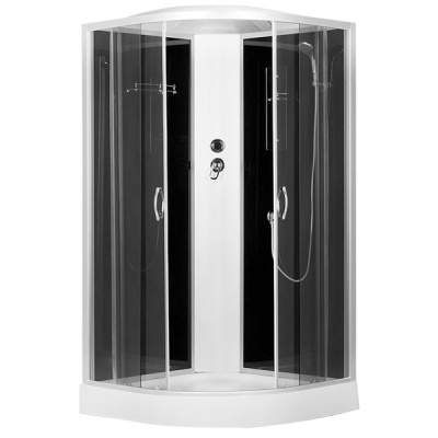 Душевая кабина Erlit Comfort ER3508P 80x80 задняя стенка Белая стекло матовое