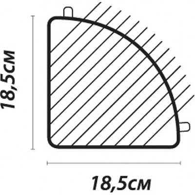Угловая полка Fixsen FX-858-2 Антик