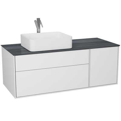 Тумба под раковину Diborg Elise 120 77.7249 подвесная Белый глянец