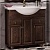 Тумба под раковину Opadiris Тибет 80 00-00001872 с объемной филенкой Орех антикварный ручки Бронза