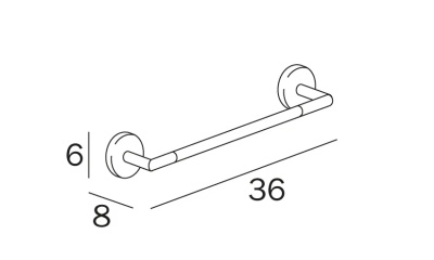 Полотенцедержатель Inda Forum 36 A3618ECR Хром