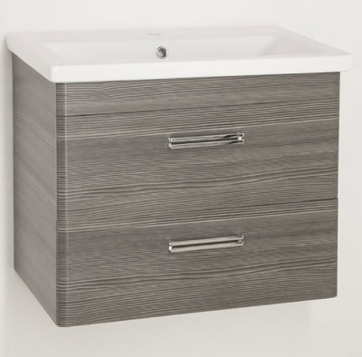 Тумба под раковину Style Line Лотос 80 Plus подвесная Шелк Зебрано