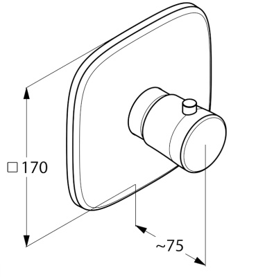 Смеситель для душа Kludi Ambienta 537290575 с термостатом Хром