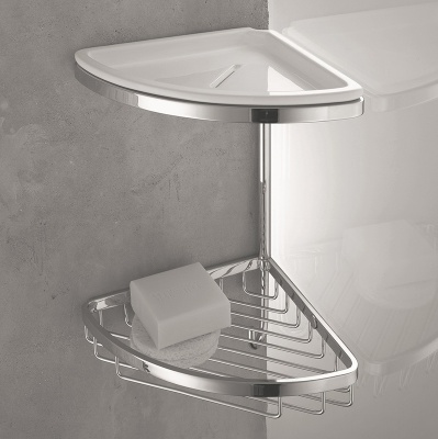 Угловая полка Colombo Design Angolare B9601.000 Хром