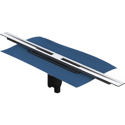 Душевой лоток Berges Wasserhaus Simpel 1000 090013 с решеткой Матовый хром