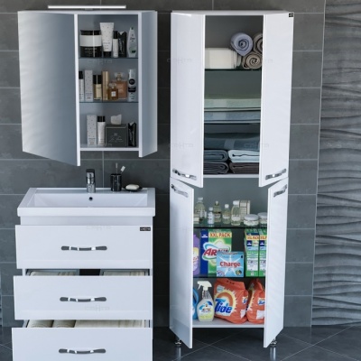 Шкаф пенал СанТа Виктория 60 710002N Белый