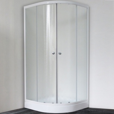 Душевой уголок Royal Bath HKD 100х100 RB 100 HKD-C без поддона профиль Белый стекло матовое