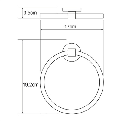 Кольцо для полотенец WasserKRAFT Rhein K-6260 Хром