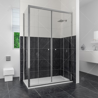 Душевой уголок RGW Classik CL-43 160x80 профиль Хром стекло прозрачное