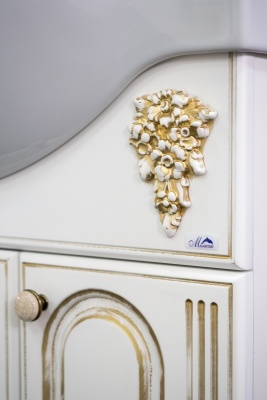 Тумба под раковину Cerutti SPA Глория 70 6702 Белая Золото