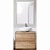 Комплект мебели для ванной BelBagno SET-KRAFT-600-RNN-C-BB344-LOY-GRT-600/800 с зеркалом и смесителем Rovere Nebrasca Nature, столешница - Cemento (без нанесения узора)