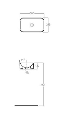 Раковина Simas Flow FL 12 Белая
