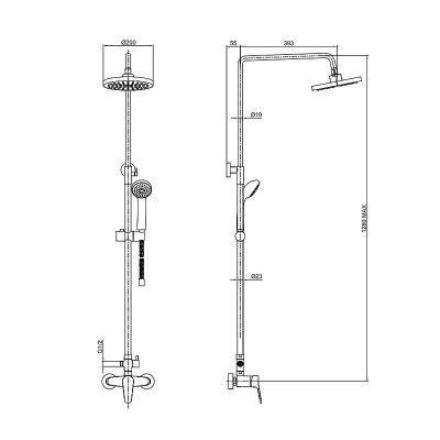 Душевая система Bravat Eco F9111147C-A-RUS Хром