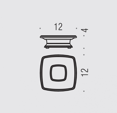 Мыльница Colombo Design Portofino B3242 Хром