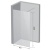 Душевая перегородка Ravak Walk-In Wall ST 600x2000 GW9W00300Z1 профиль Черный стекло Transparent