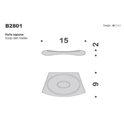 Мыльница Colombo Design Land B2801.000 Хром