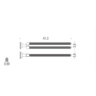 Полотенцедержатель двойной Colombo Design Hermitage В3312.HPS Золото