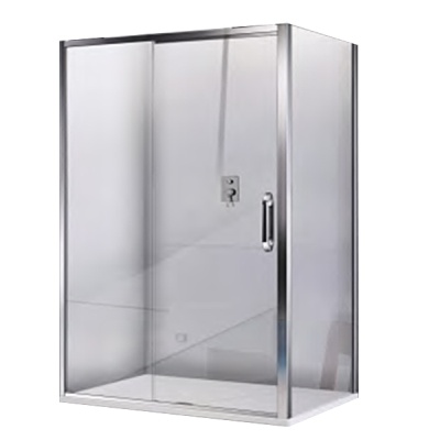 Душевая дверь в нишу Good Door Antares WTW-130 130 профиль Хром стекло прозрачное