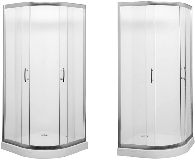 Душевой уголок Aquanet Alfa R480 90x90 профиль Хром стекло Прозрачное