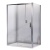 Душевая дверь в нишу Good Door Antares WTW-130 130 профиль Хром стекло прозрачное