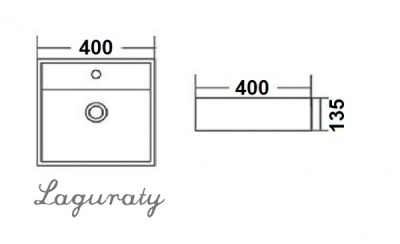Раковина Laguraty 40 115B Белая